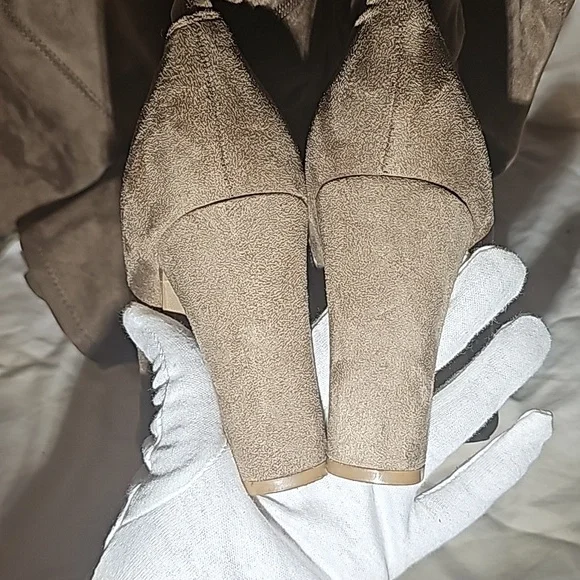 Wild Diva Tall Taupe Boot - Picture 12 of 13